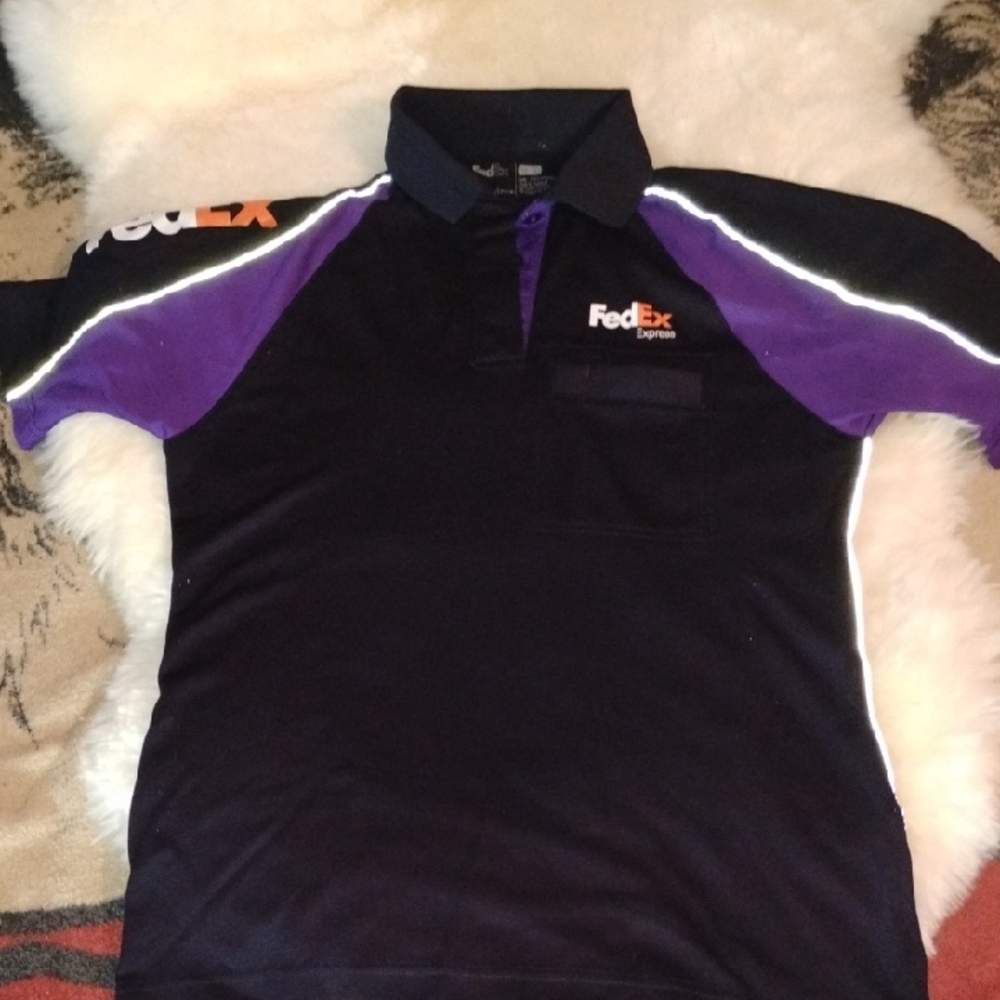 FedEx Express Driver Standard Uniform Short Sleeve Polo, Medium, New W/O Tags